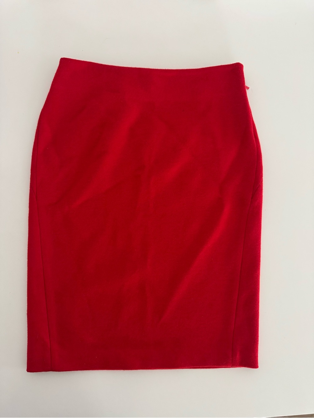 FENDI Red Skirt 100% Wool with Silk Lining